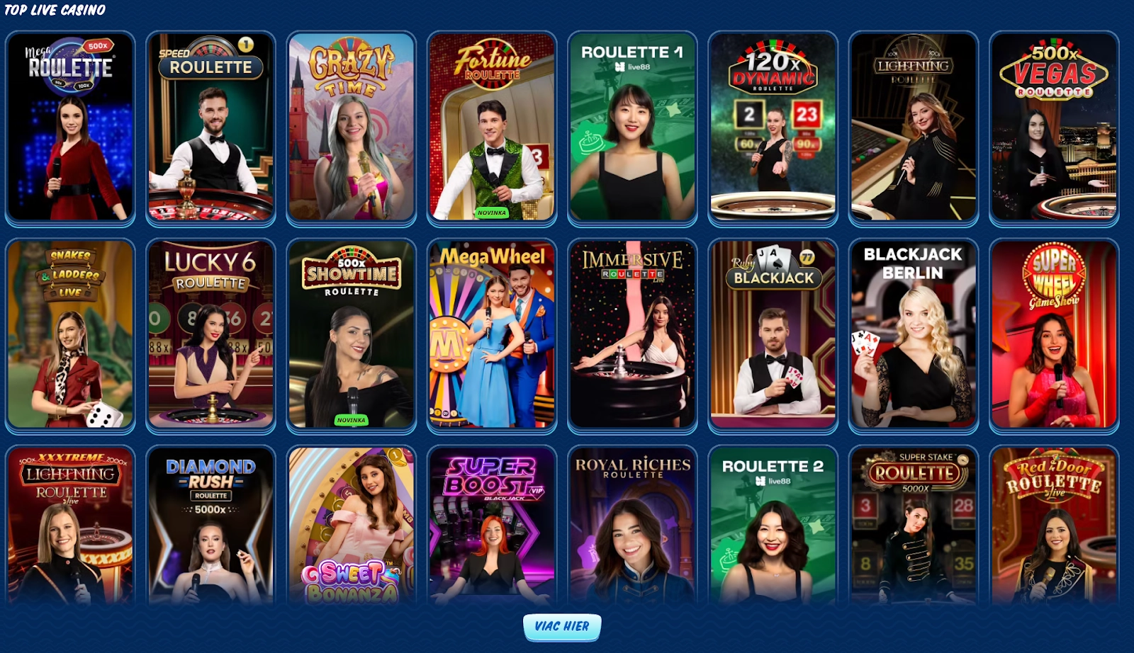 živá kasínová akcia v SGCasino Živé kasínové hry v SGCasino